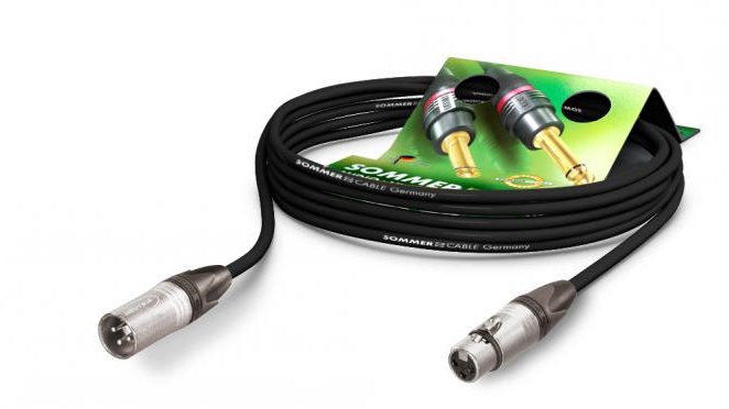 Микрофонный кабель для музыкантов XLR 3-Pin Sommer Cable с разъемами NEUTRIK SGMF