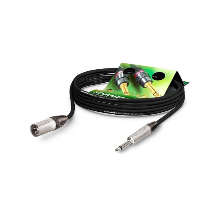Микрофонный кабель jack-xlr длина 0.5 метра Sommer Cable SC-Stahe 22 HIGHFLEX с разъемами NEUTRIK